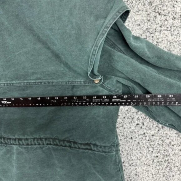 Vintage Carhartt Jacket Mens XL Green Canvas Cape Duster Lined Chore Coat USA - Picture 9 of 14